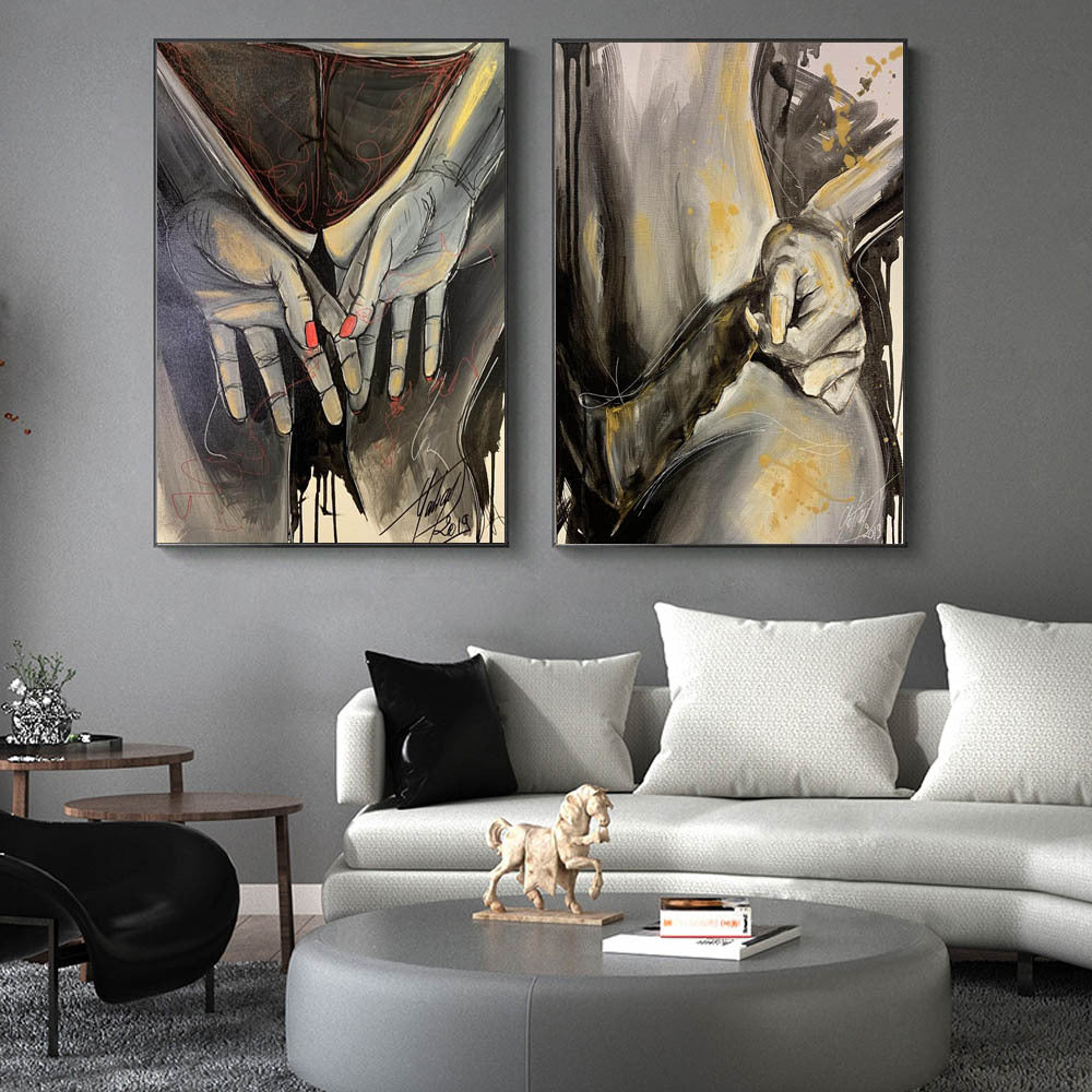 Oil Painting Woman Canvas Painting Home Decoration