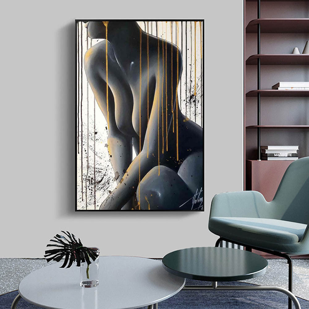 Oil Painting Woman Canvas Painting Home Decoration