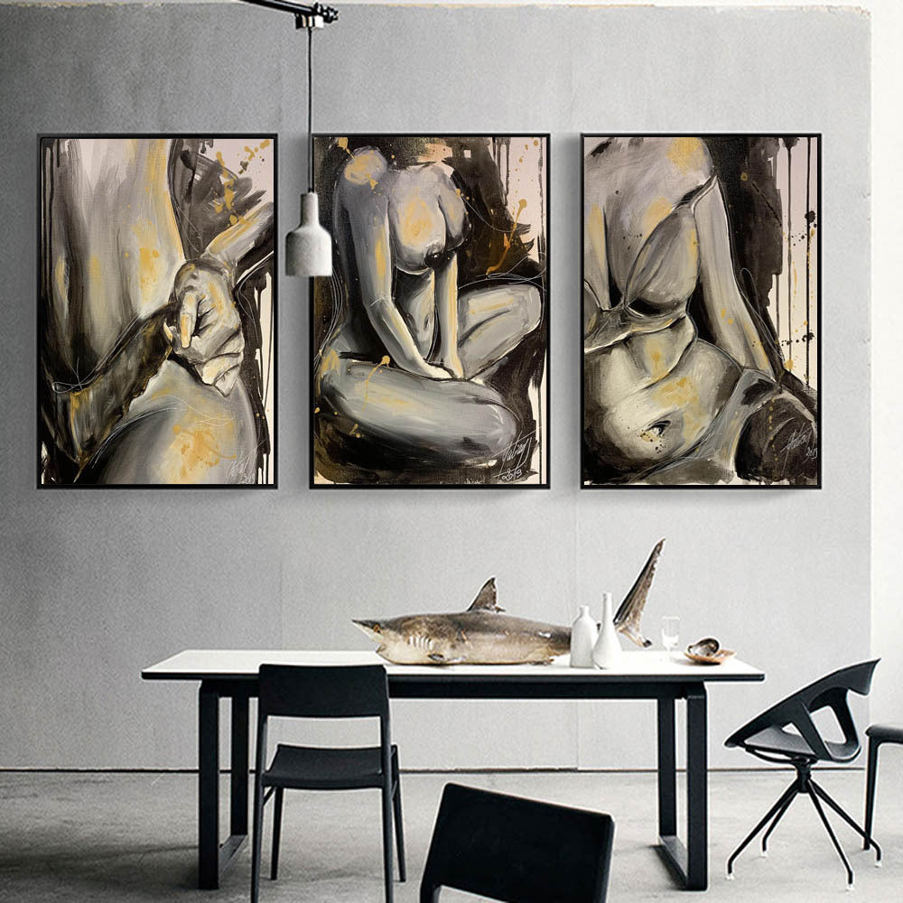Oil Painting Woman Canvas Painting Home Decoration